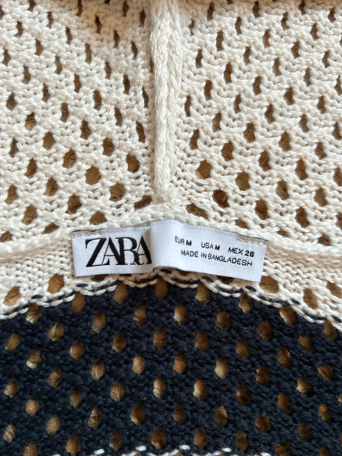 💙🌿Suéter curto de crochê com capuz e listras Y2K Beachwear festival hoodie crop striped sweater S/M🌿💙 – photo 12